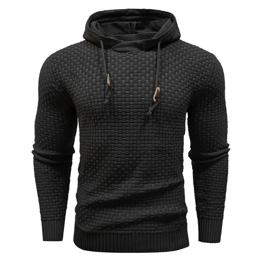 SWEAT À CAPUCHE CLASSIQUE EN LAINE POUR HOMME