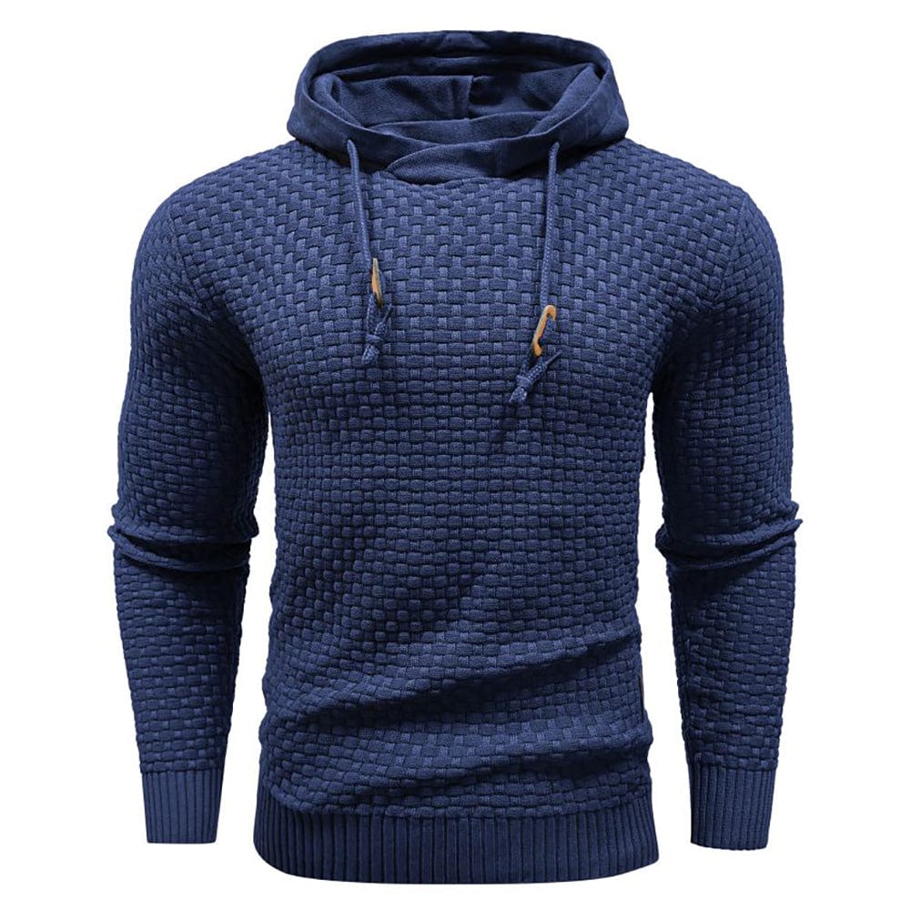 SWEAT À CAPUCHE CLASSIQUE EN LAINE POUR HOMME