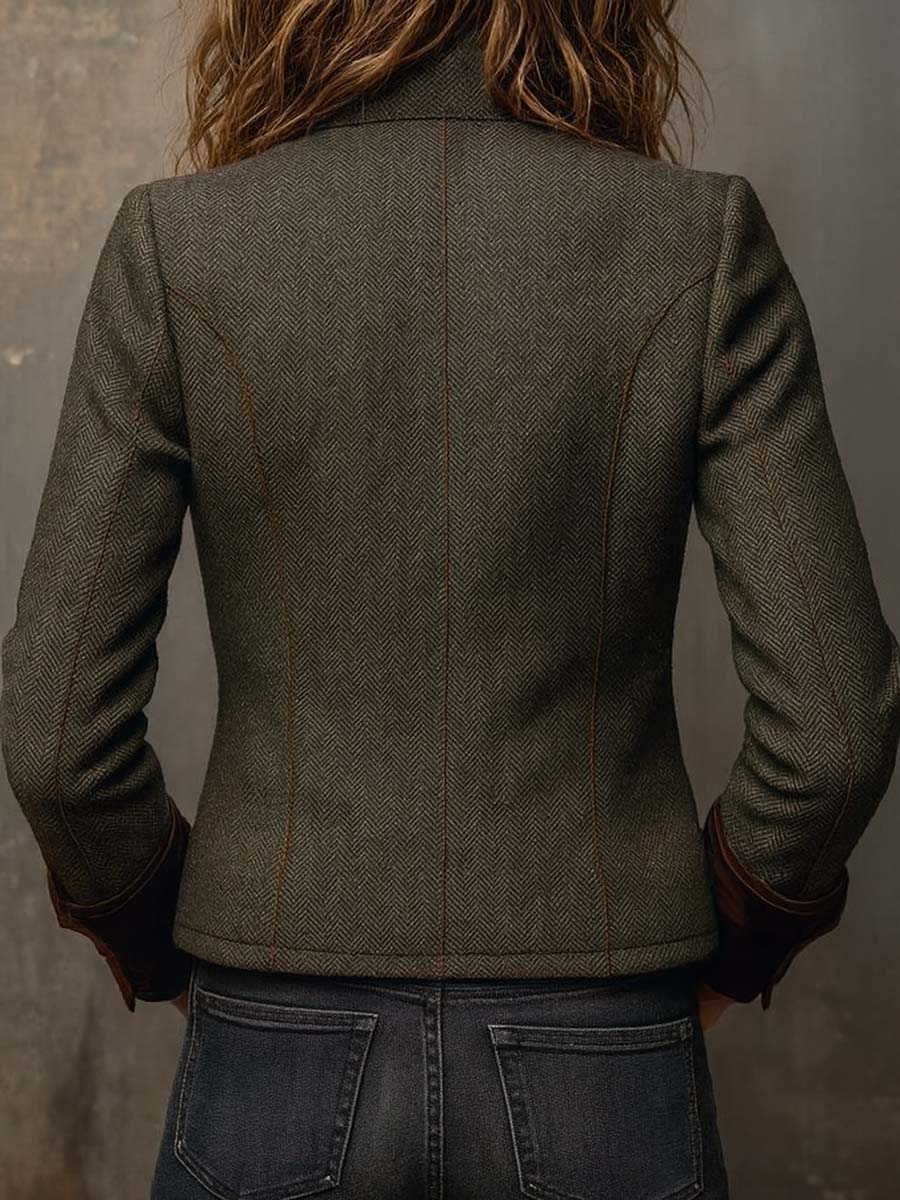 Geneviève | Blazer à motif chevron