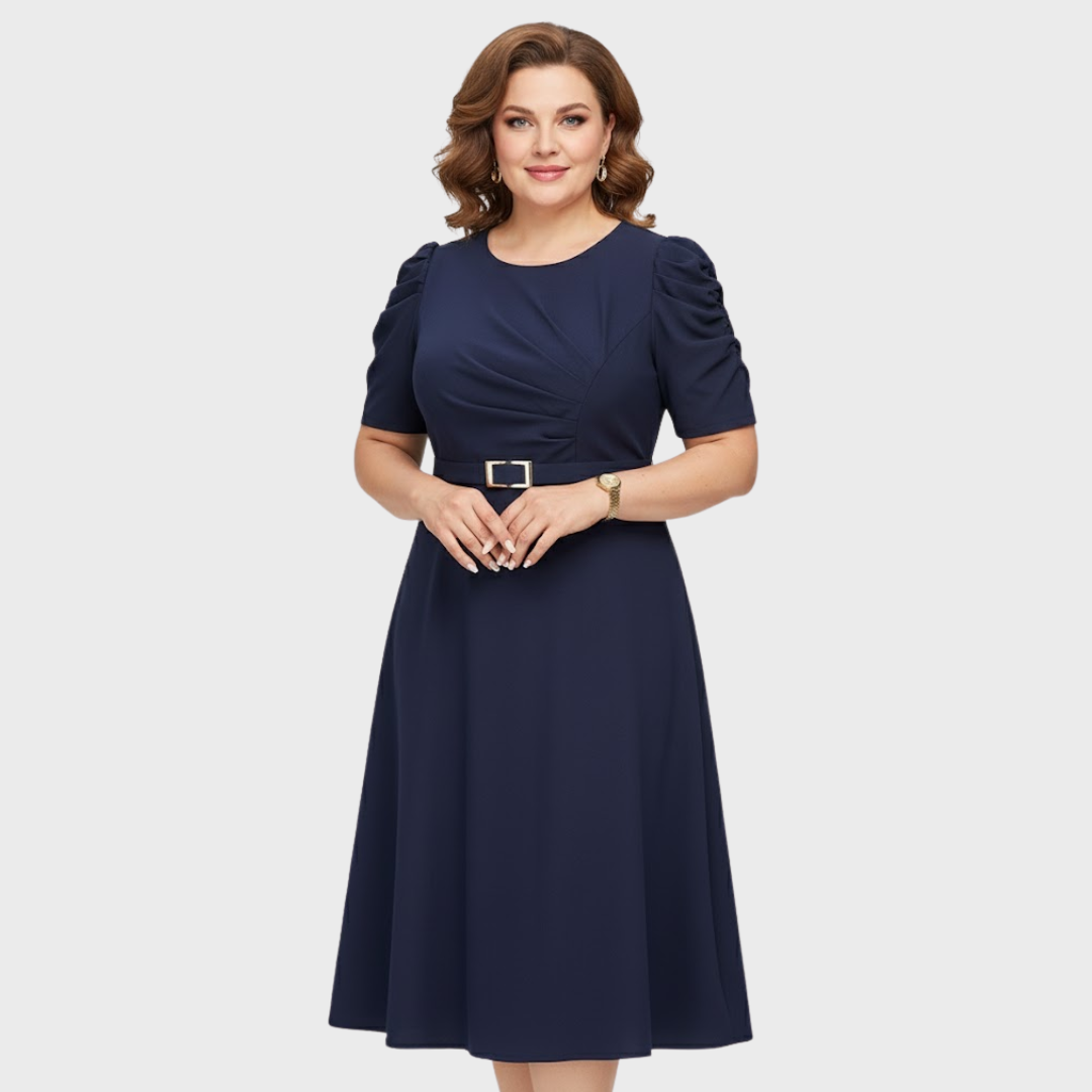 Harriet Bloom | Robe Midi Froncée Douce