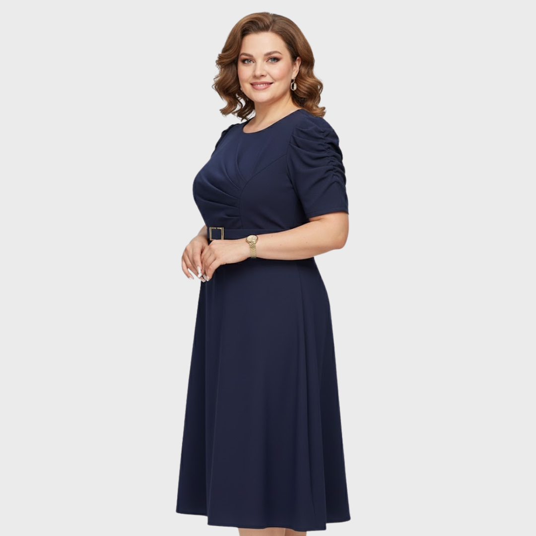 Harriet Bloom | Robe Midi Froncée Douce