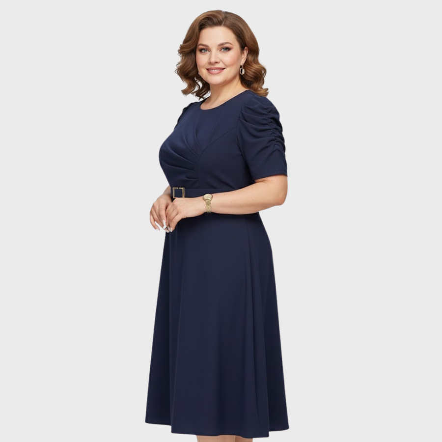 Harriet Bloom | Robe Midi Froncée Douce