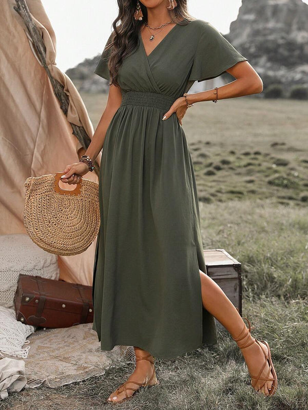 Odette | Robe Maxi à Fente Élégante