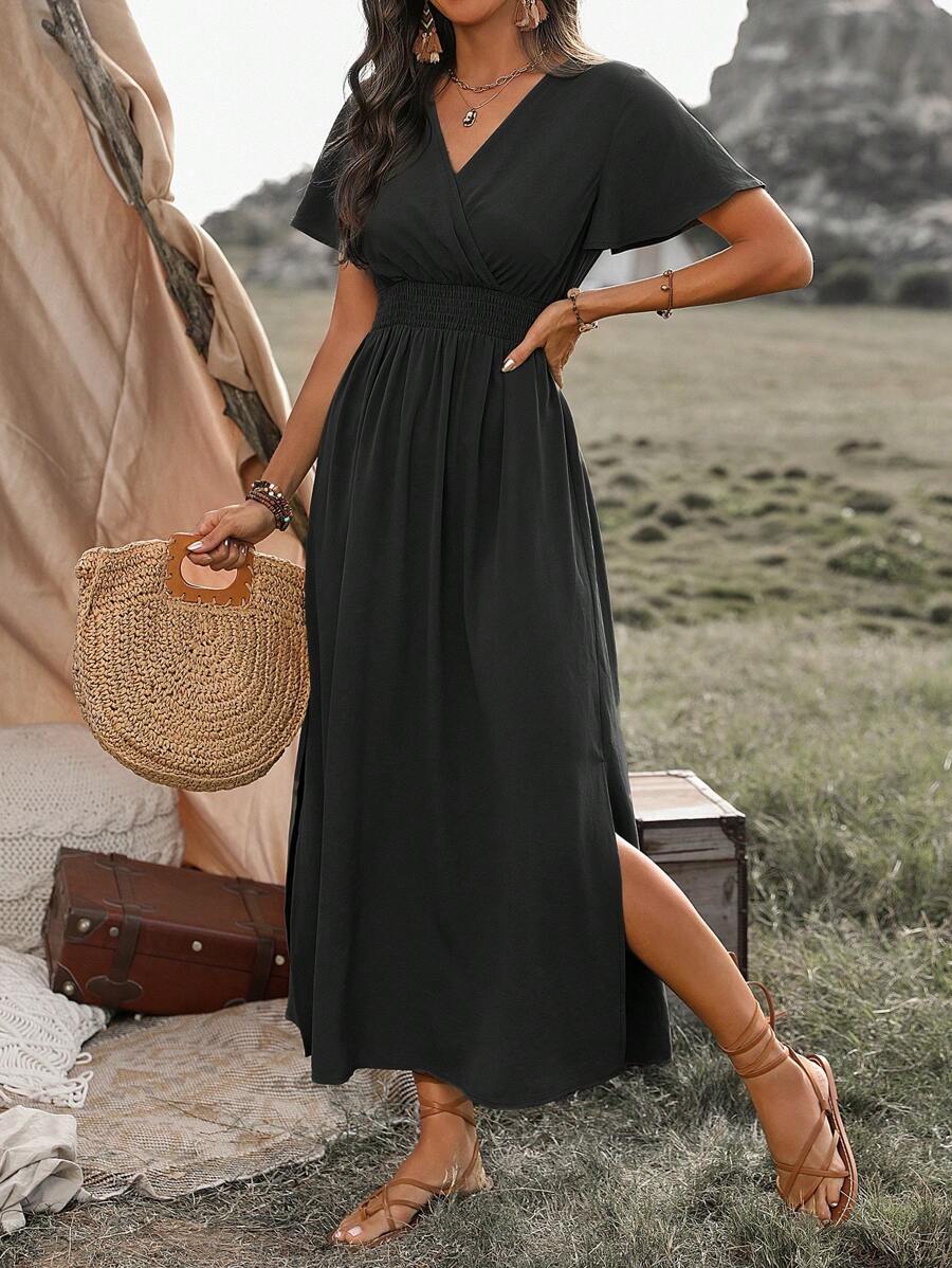 Odette | Robe Maxi à Fente Élégante
