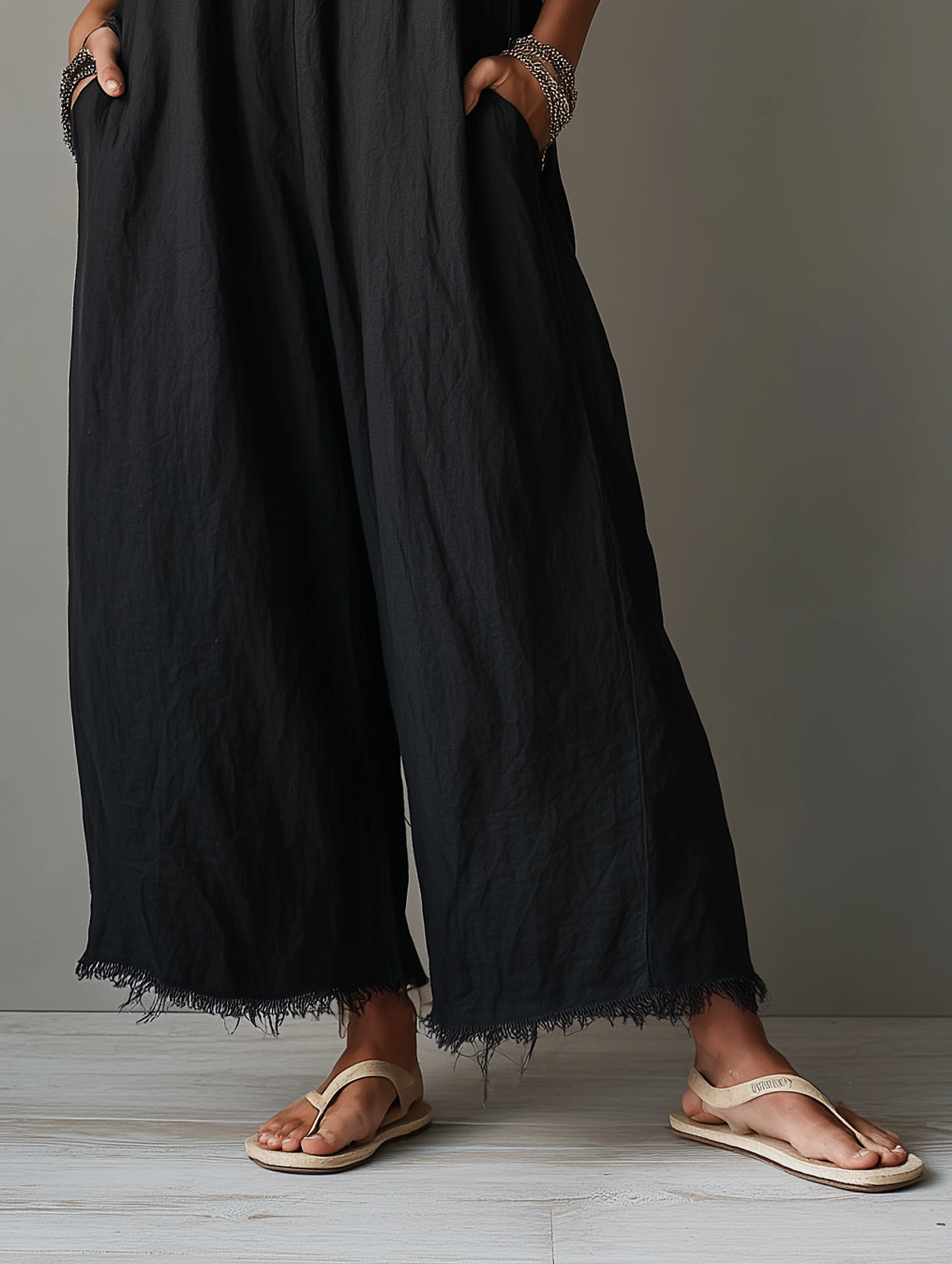 Pascale | Salopette Minimaliste en Lin pour Femme