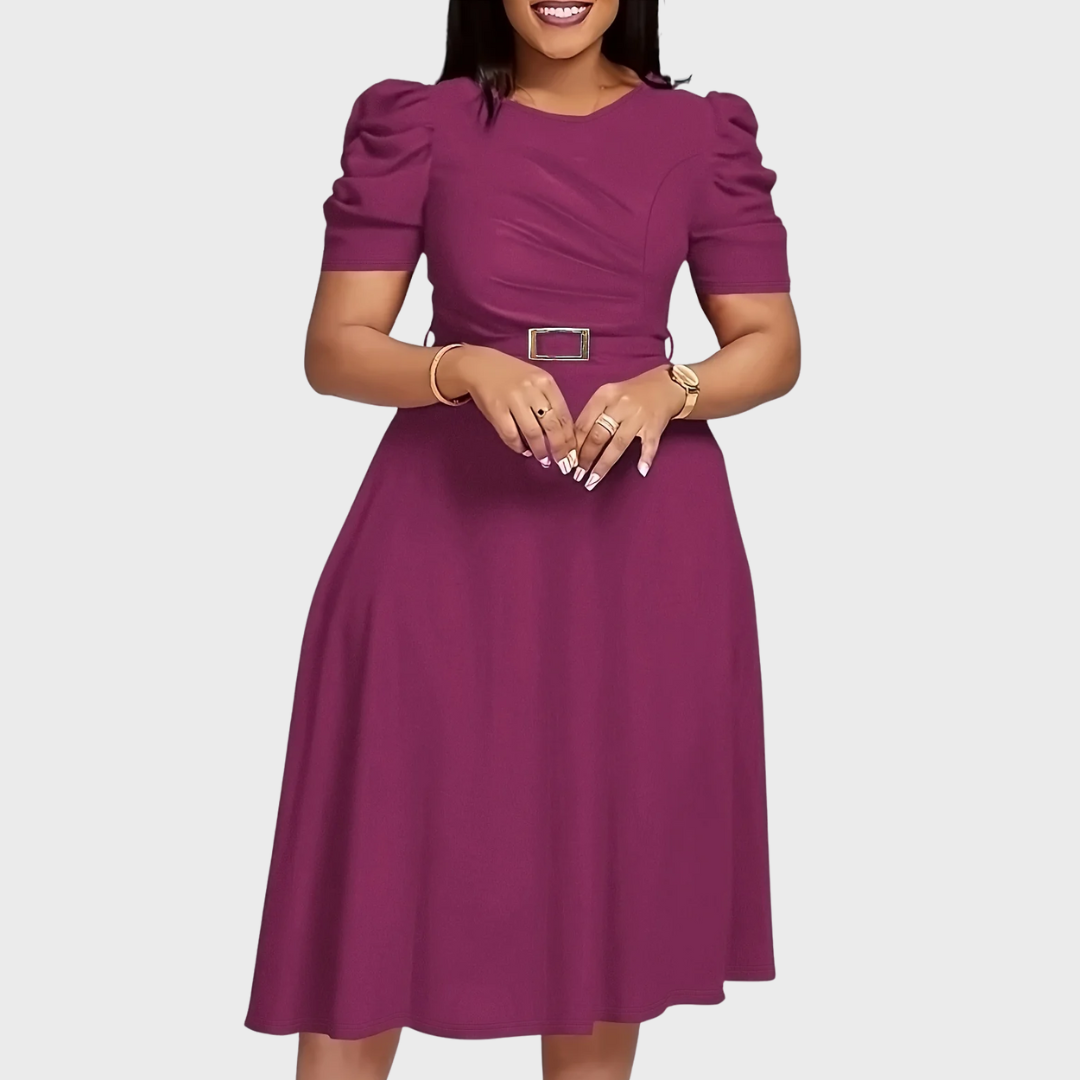 Harriet Bloom | Robe Midi Froncée Douce