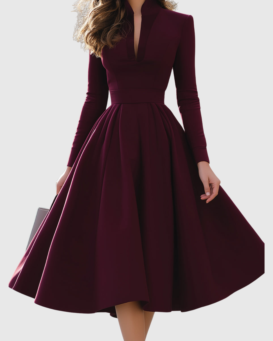 Avelina - Robe Midi à Col V