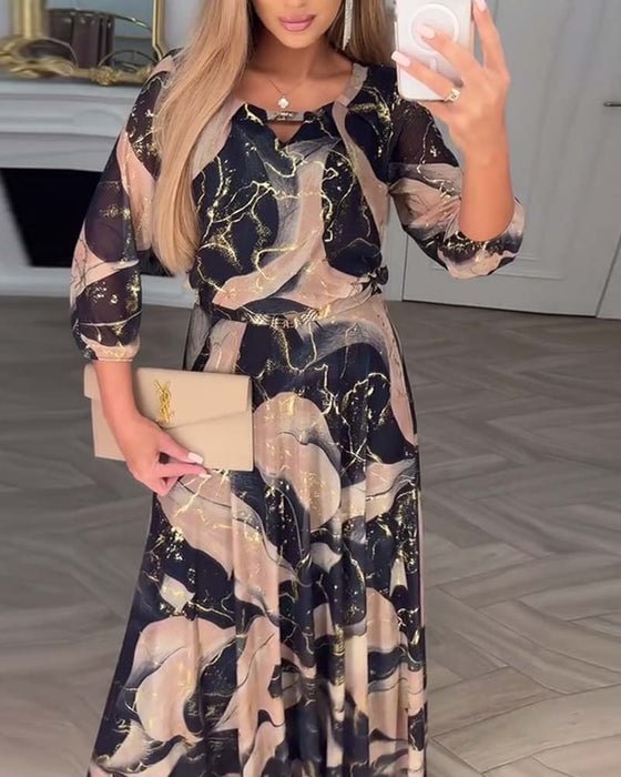 Daisy - Robe en Chiffon Floral Respirant