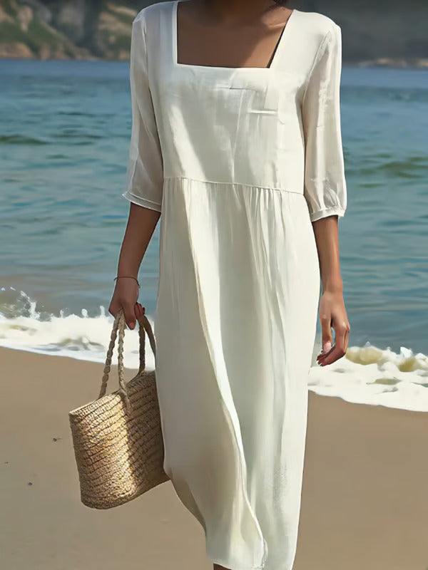 Lunelle™ | Robe d'été légère à décolleté ouvert