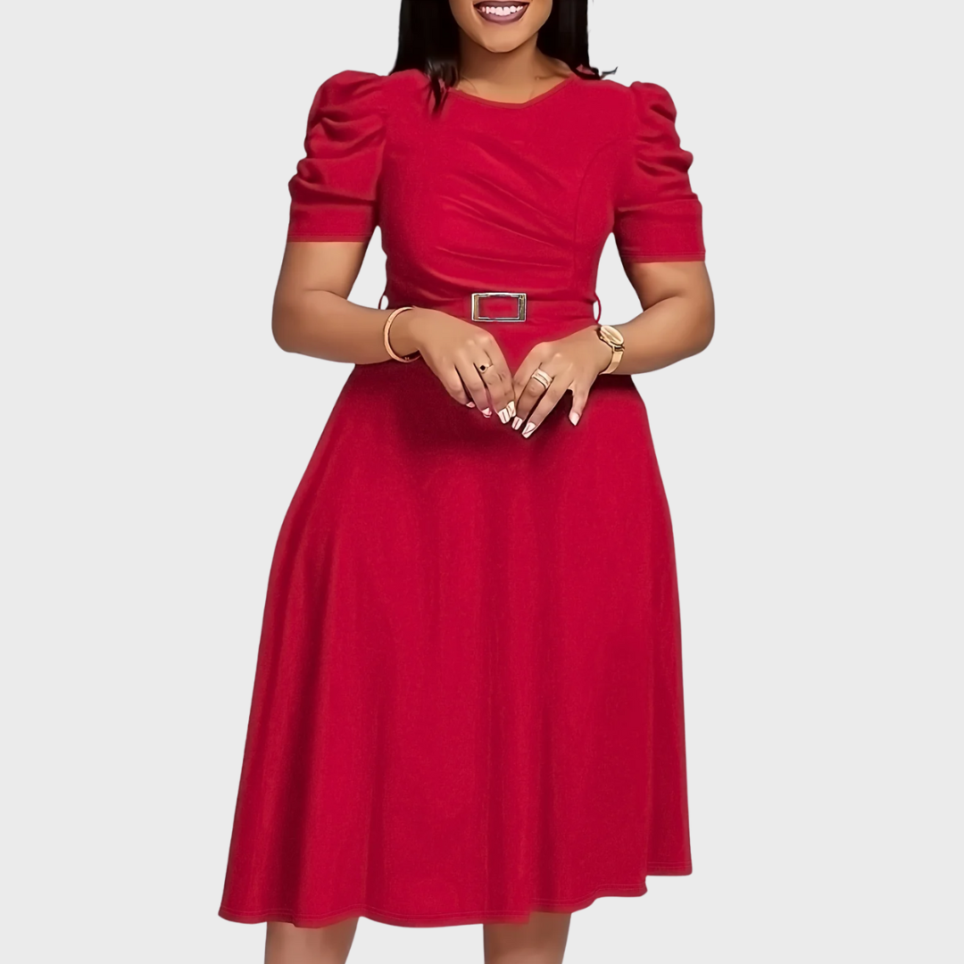 Harriet Bloom | Robe Midi Froncée Douce