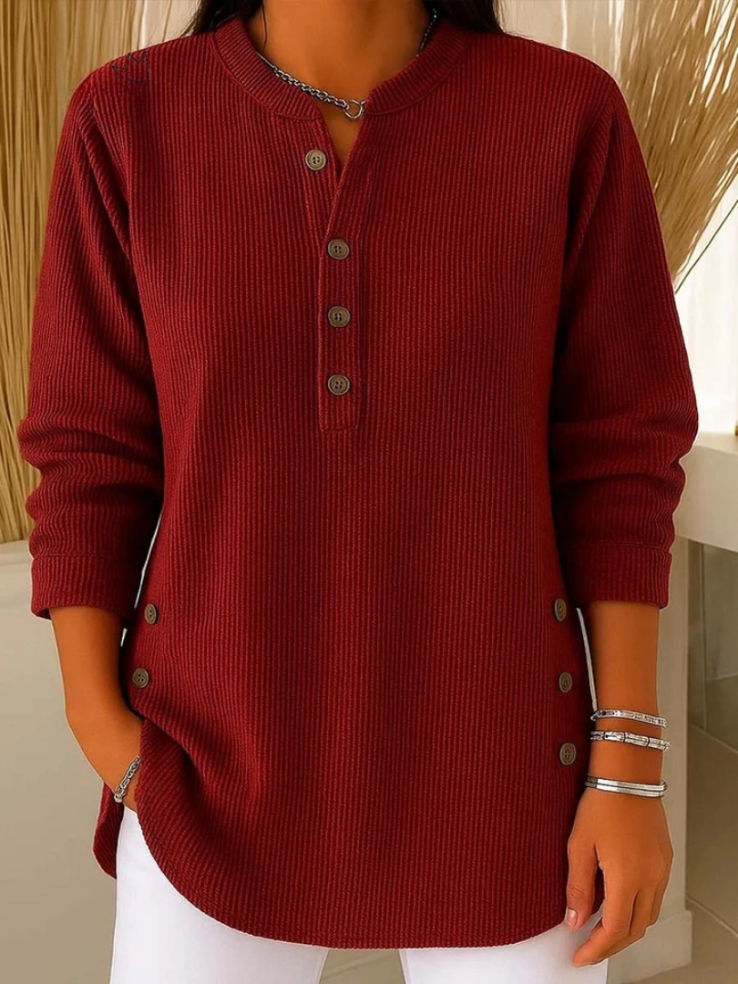 Nieves | Tunique Henley avec Boutons