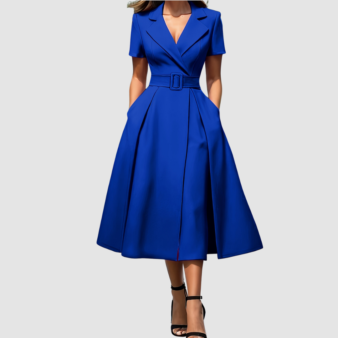 Celina Bloom - Robe A-Line Élégante Noire