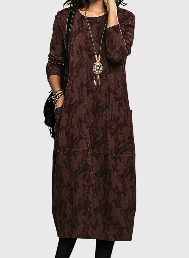 Victoria | Robe Décontractée à Col Rond