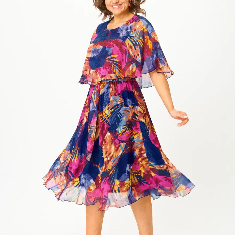 Alice - Robe Chiffon Élégante d'Été