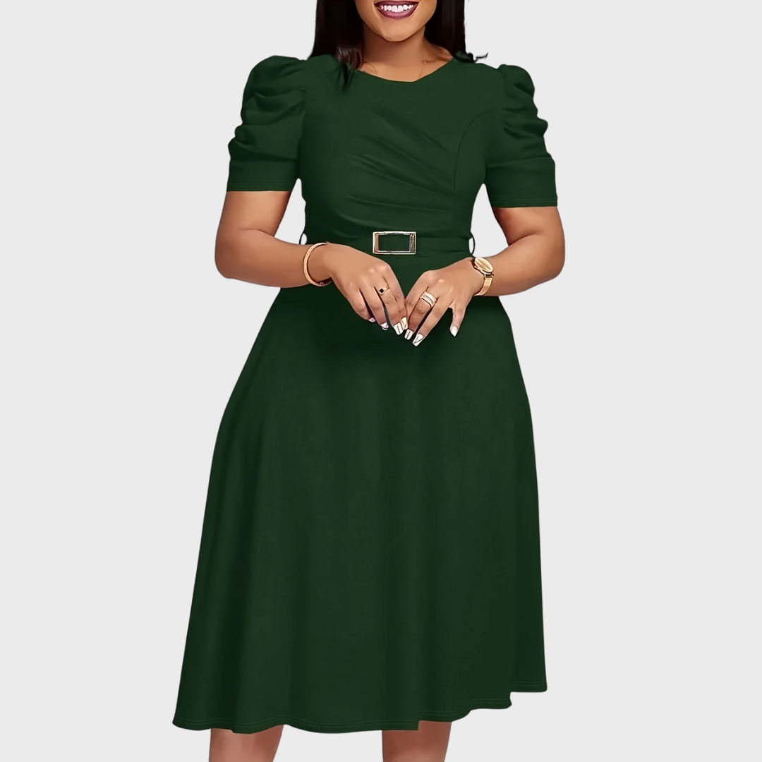 Harriet Bloom | Robe Midi Froncée Douce