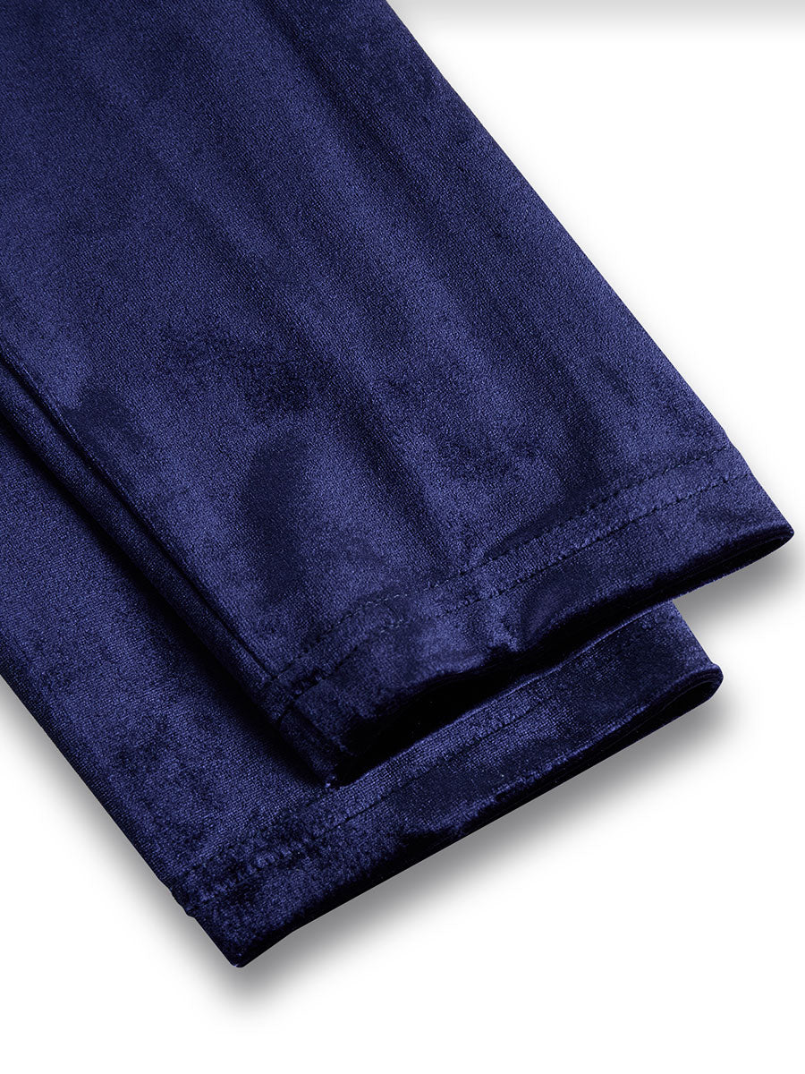 Sibella - Robe Midi à Manches Longues Marine