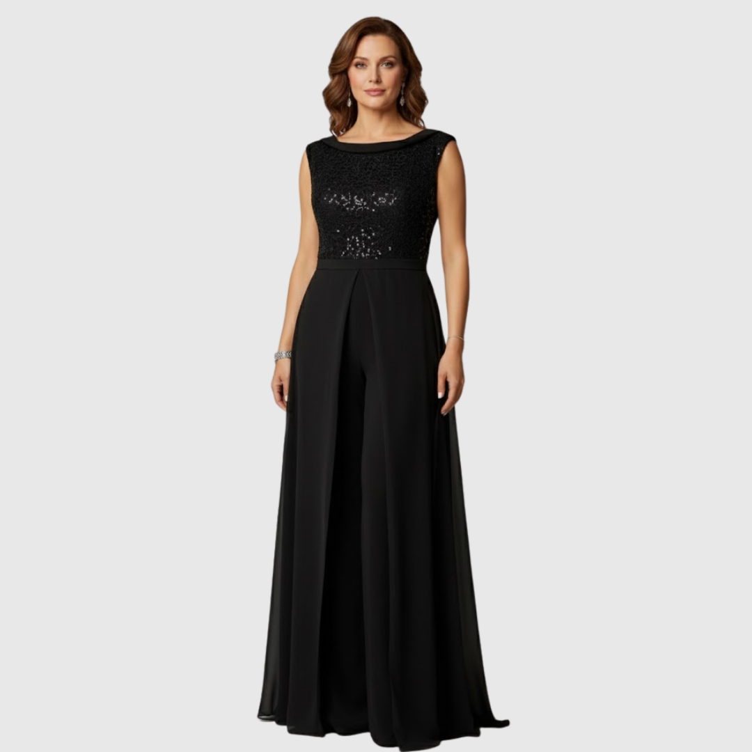 Zoraida Quinn | Robe Jumpsuit Sans Manches Élégante