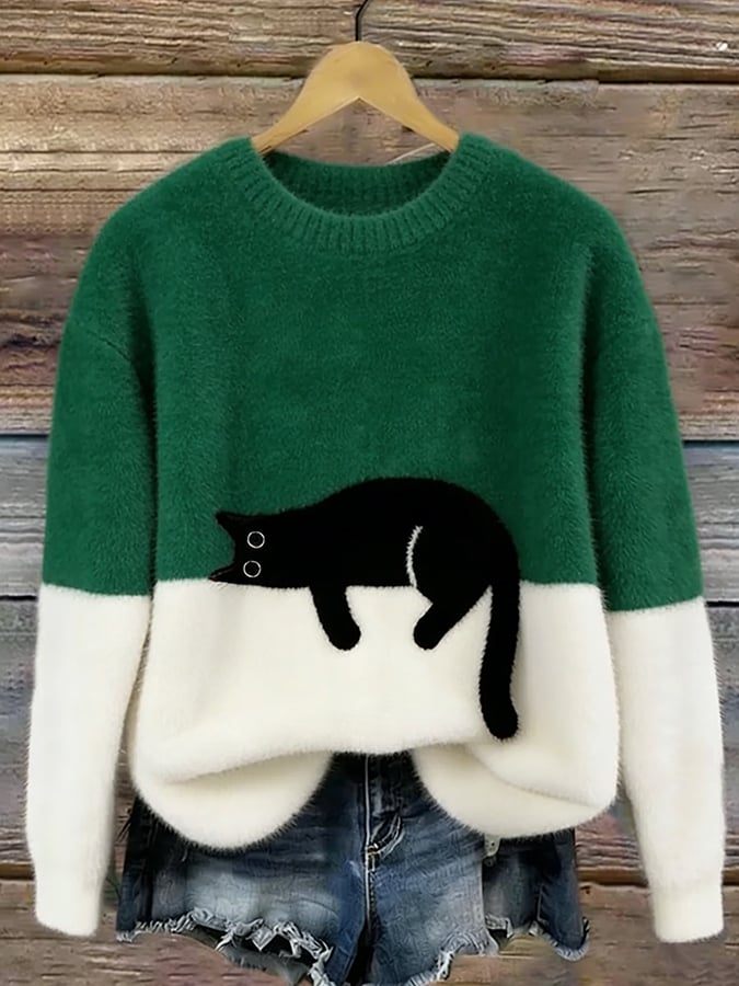 PCP | Pull Oversize Élégant avec Chat Armelle