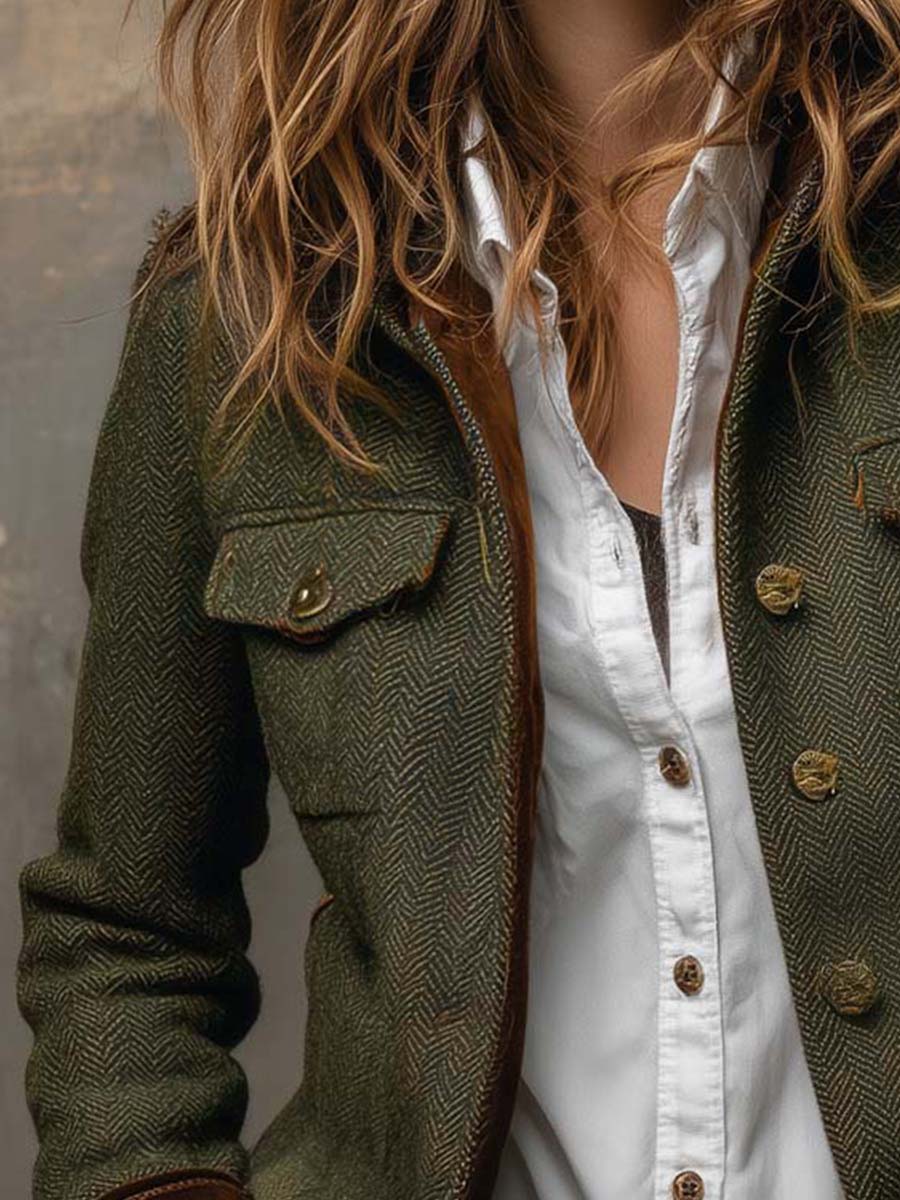 Geneviève | Blazer à motif chevron