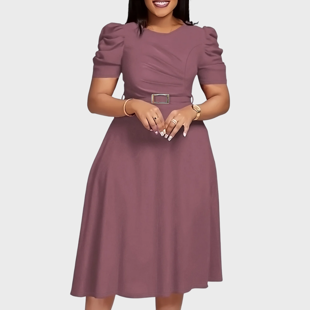 Harriet Bloom | Robe Midi Froncée Douce