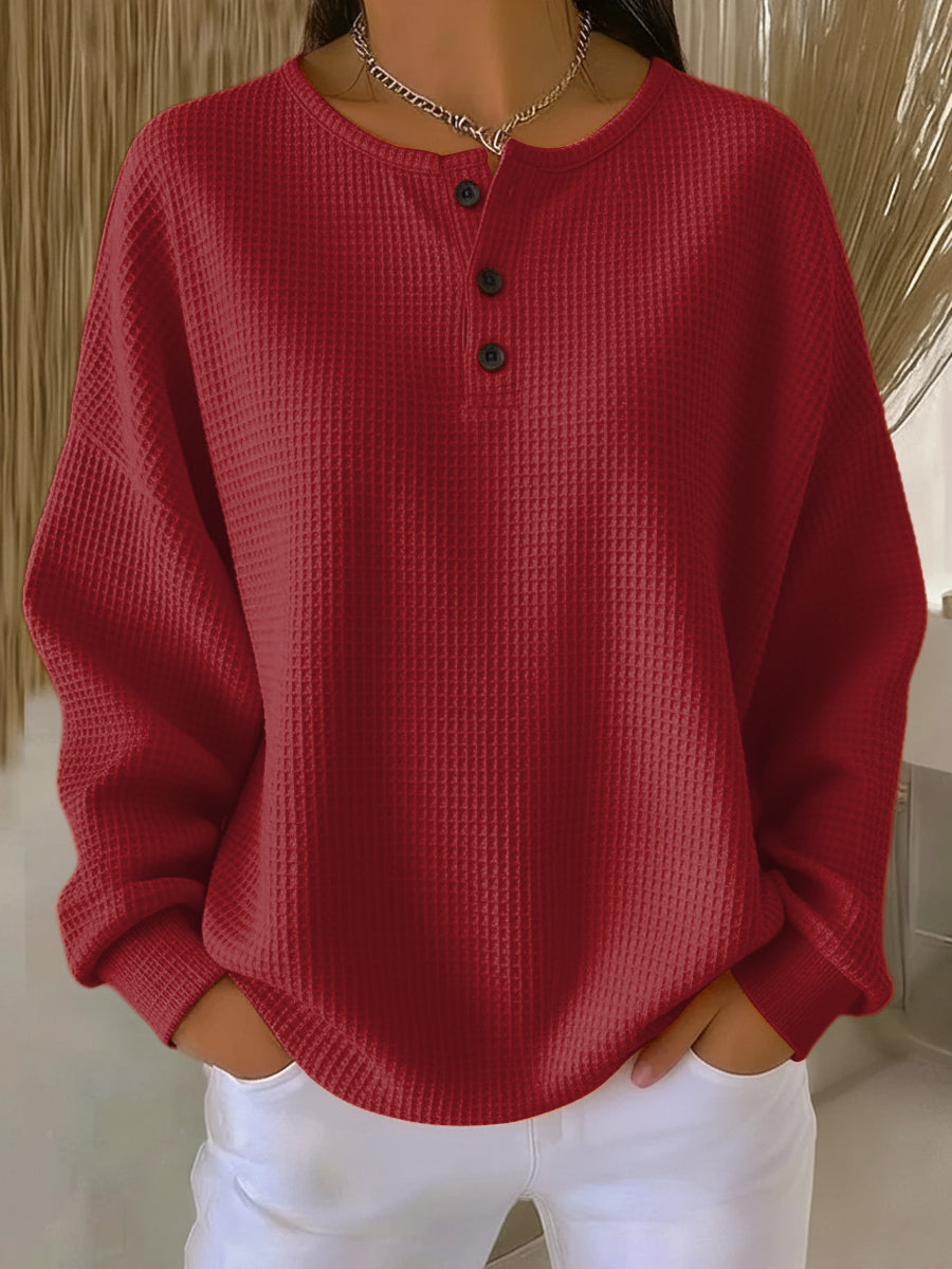Milagros | Sweat-shirt Henley Gofré