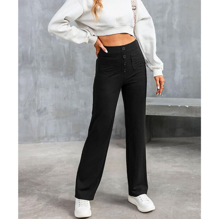 Adalee – Pantalon Stretch Taille Haute Ultra-Flexible