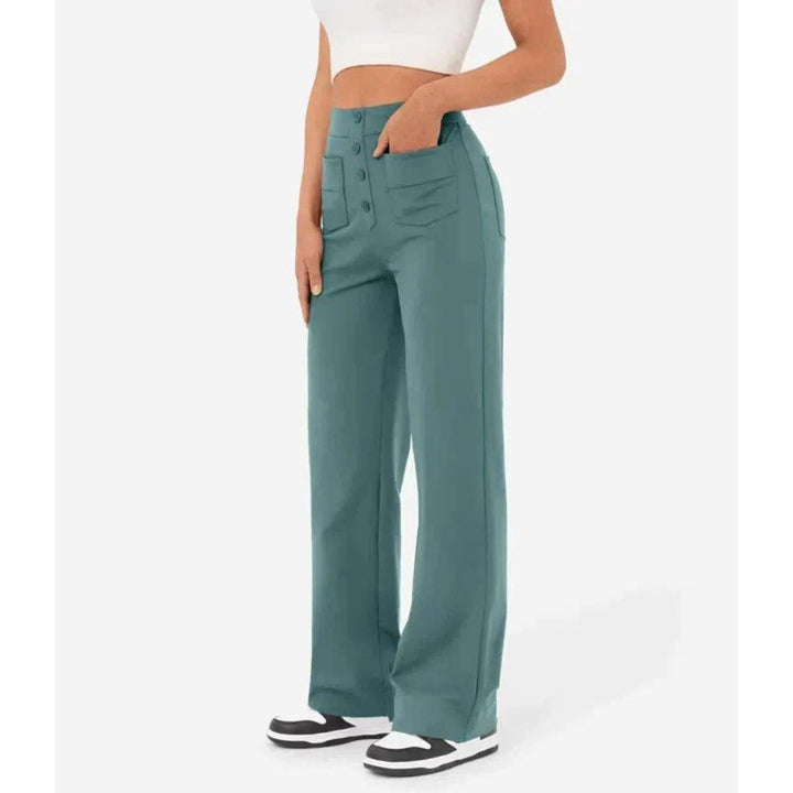 Adalee – Pantalon Stretch Taille Haute Ultra-Flexible