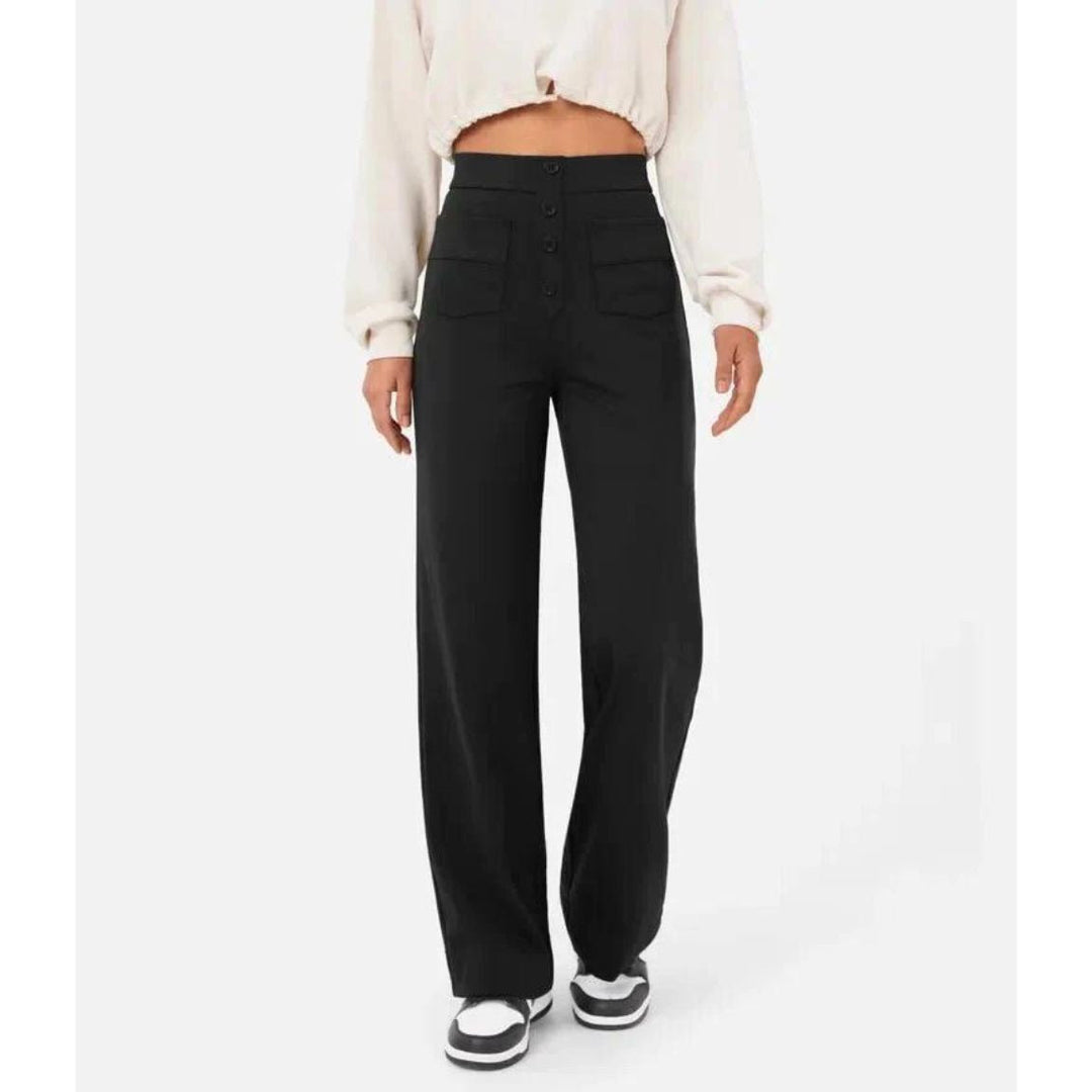 Adalee – Pantalon Stretch Taille Haute Ultra-Flexible