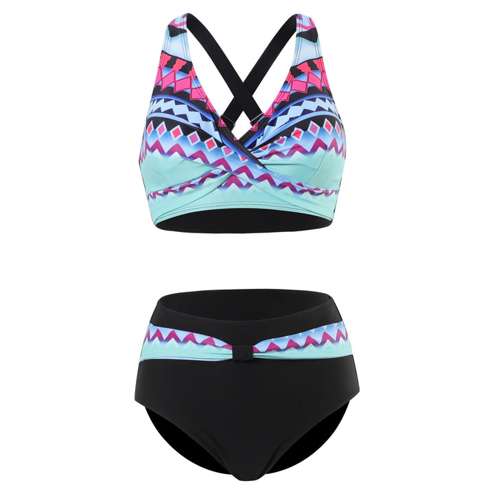 Nia | Bikini tendance à imprimé coloré avec haut de maintien