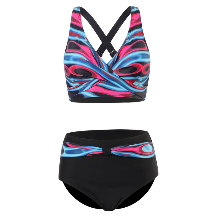 Nia | Bikini tendance à imprimé coloré avec haut de maintien