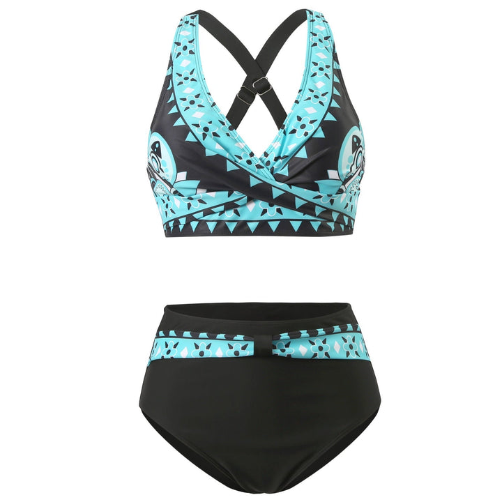 Nia | Bikini tendance à imprimé coloré avec haut de maintien
