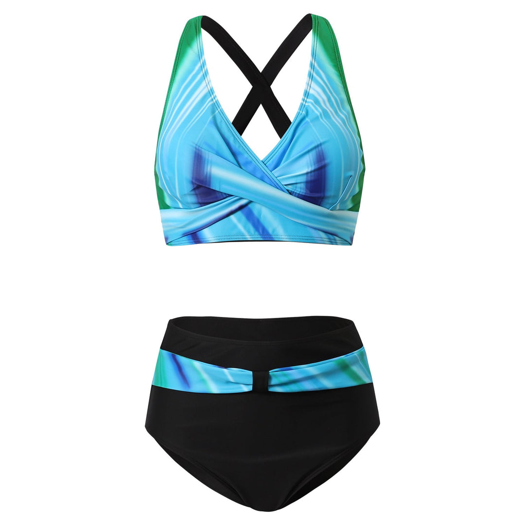 Nia | Bikini tendance à imprimé coloré avec haut de maintien