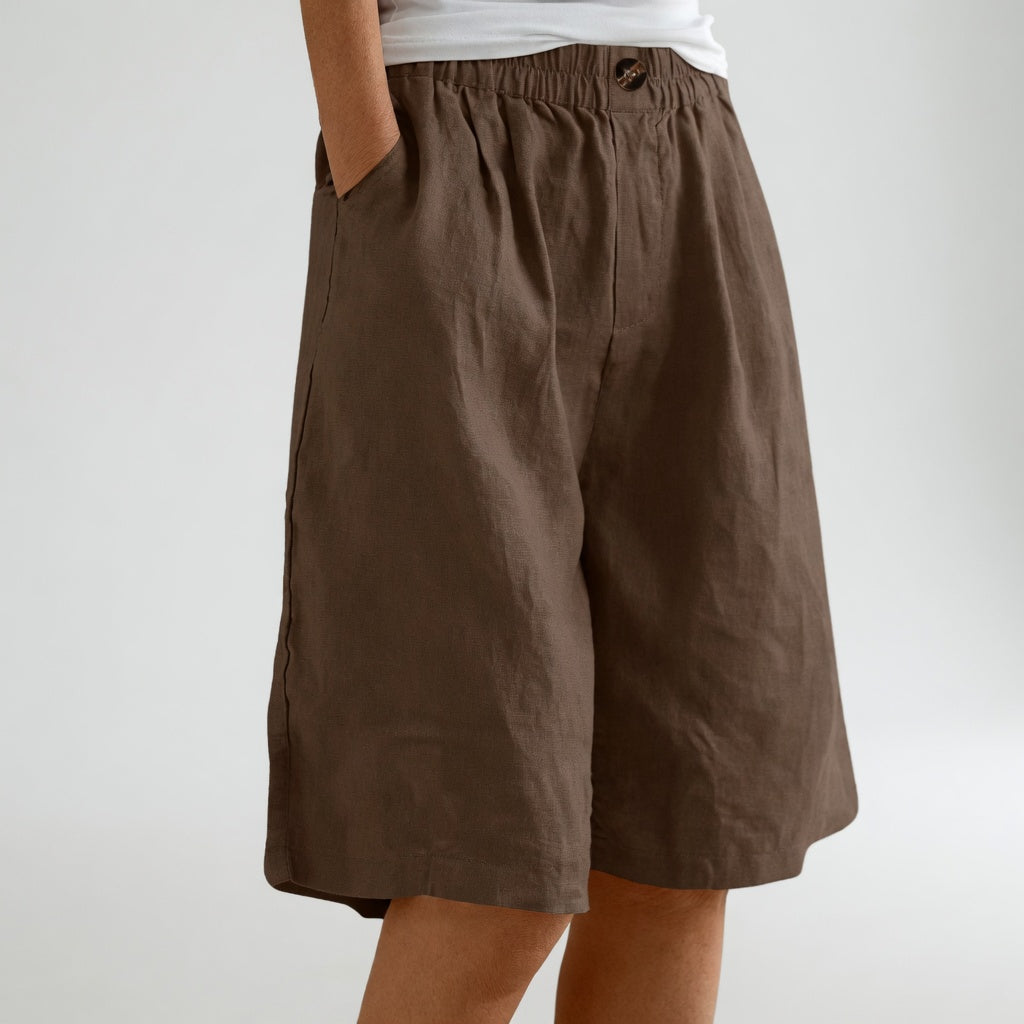 Wandeline™ | Short large taille élastique confort estival naturel