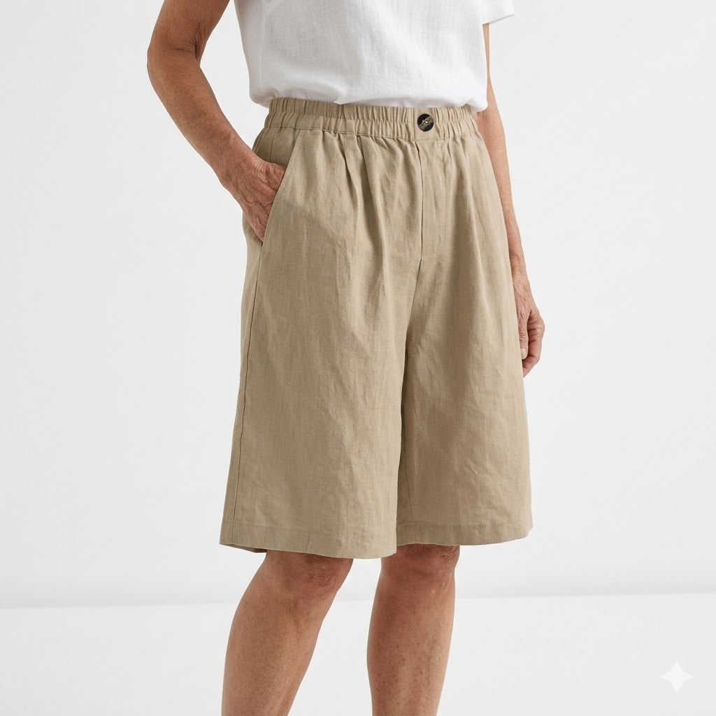 Wandeline™ | Short large taille élastique confort estival naturel