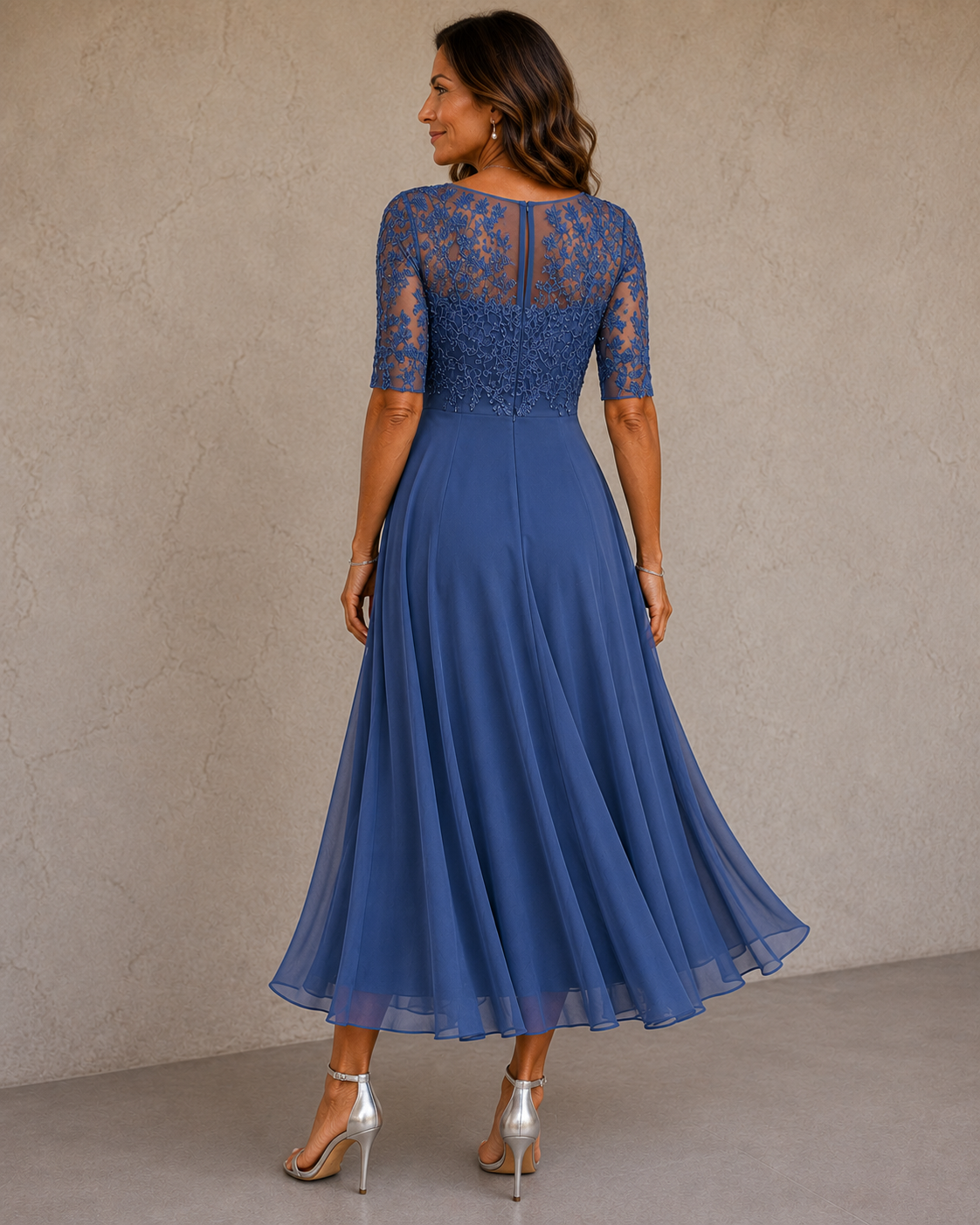 Abella™ | Robe en Dentelle et Chiffon