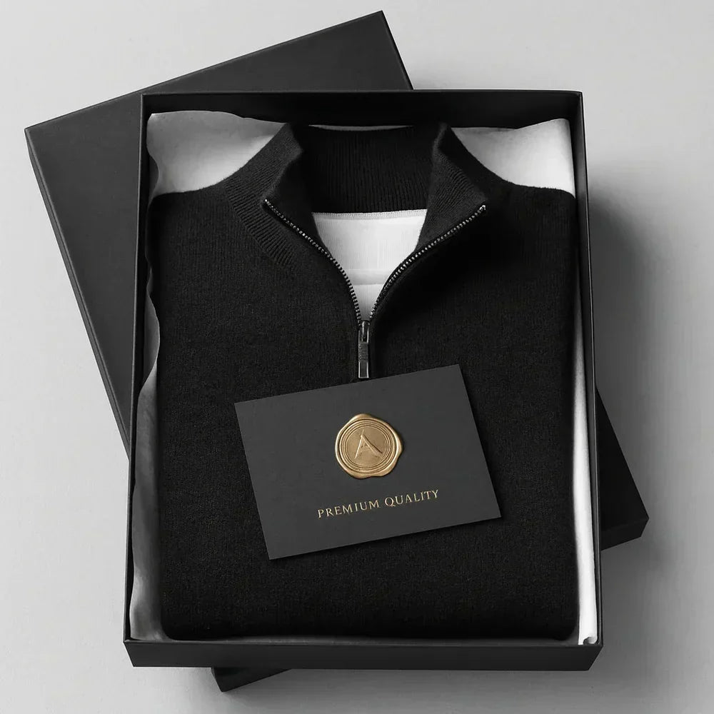 PULL ZIPPÉ POUR HOMME