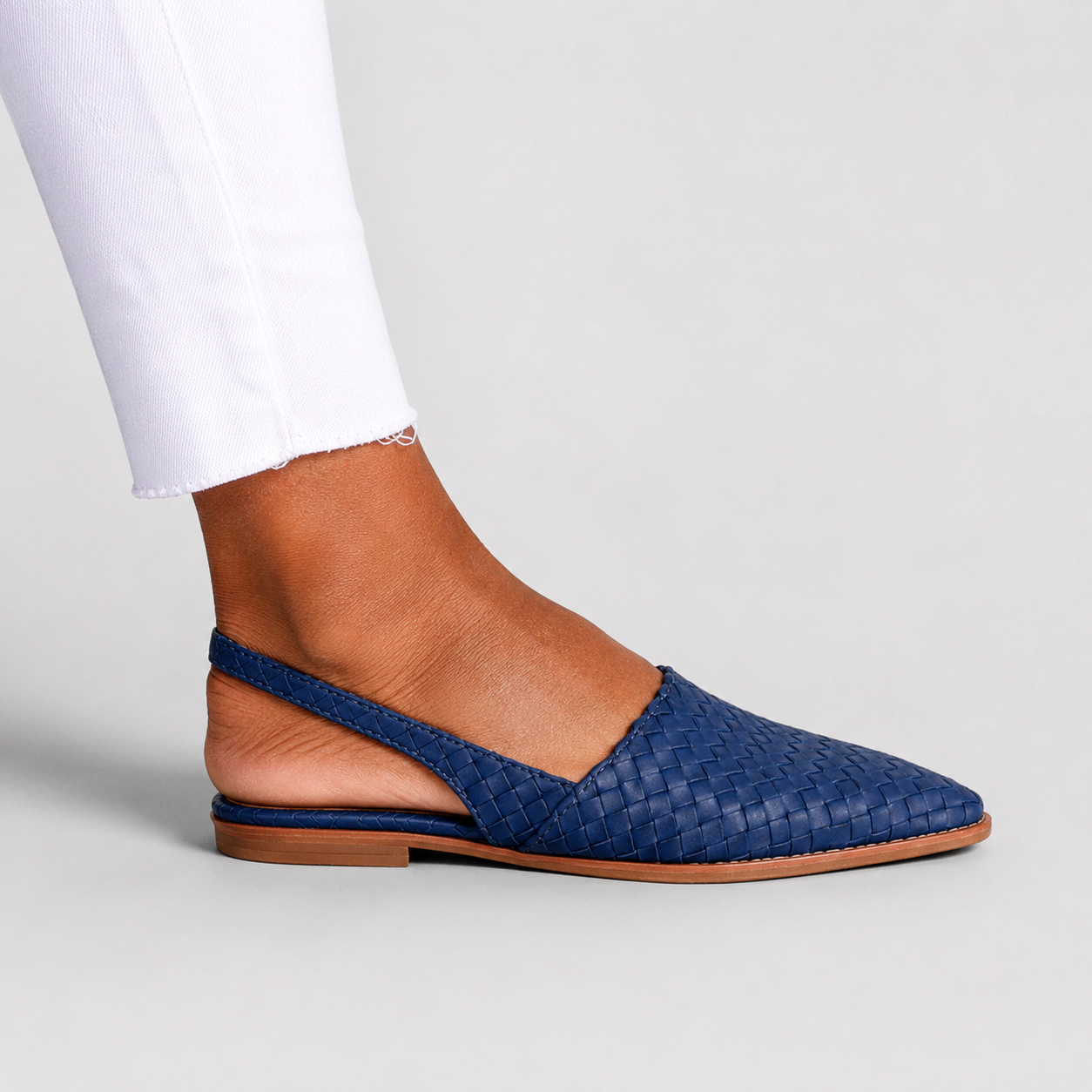 Simone | Mocassins Tressés à Bride Arrière