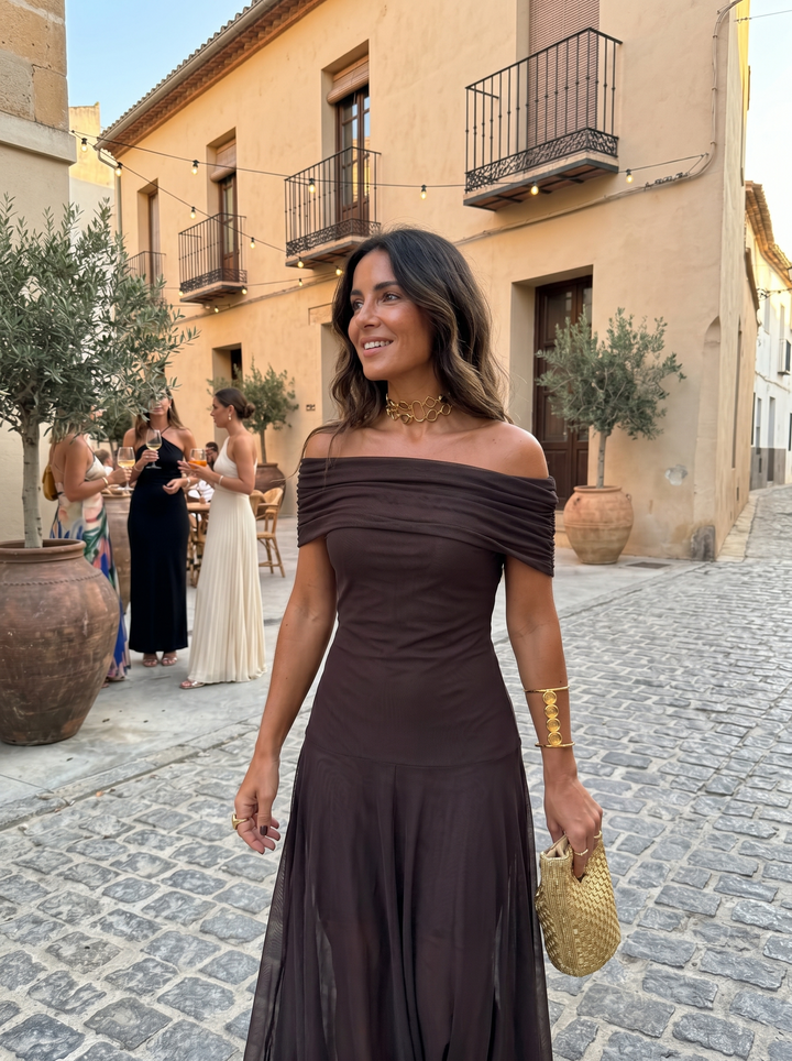 Carla | Robe longue élégante et simple