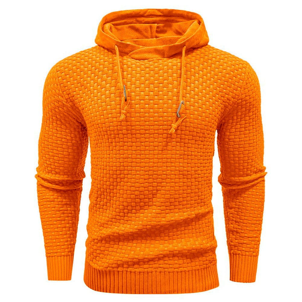 SWEAT À CAPUCHE CLASSIQUE EN LAINE POUR HOMME
