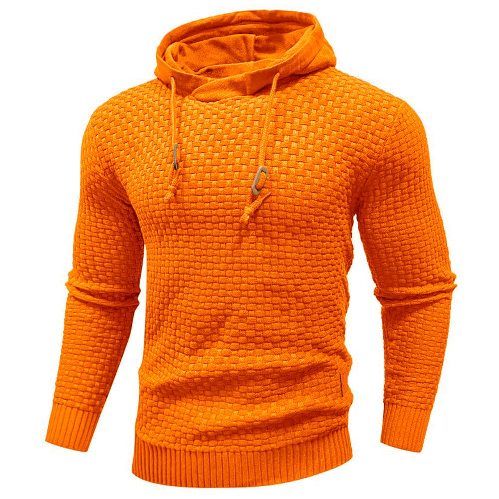 SWEAT À CAPUCHE CLASSIQUE EN LAINE POUR HOMME