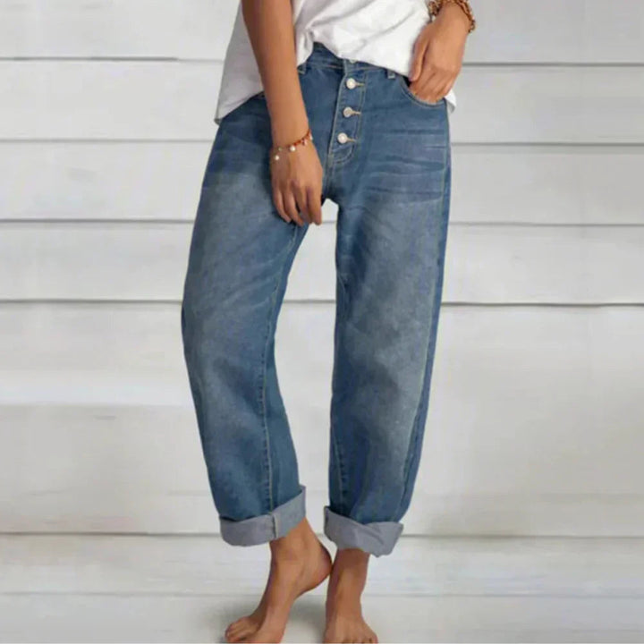 Mila – Jean Boyfriend Vintage-Inspiré