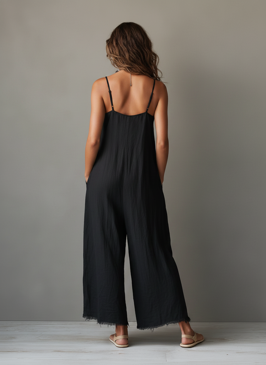 Pascale | Salopette Minimaliste en Lin pour Femme