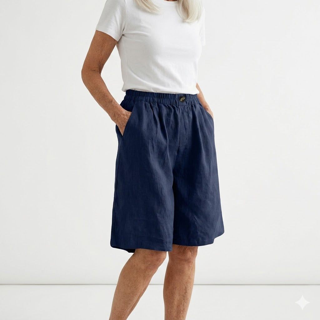 Wandeline™ | Short large taille élastique confort estival naturel