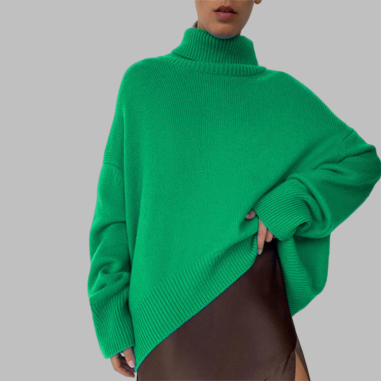 Mylène | Pull Col Roulé Oversize En Coton