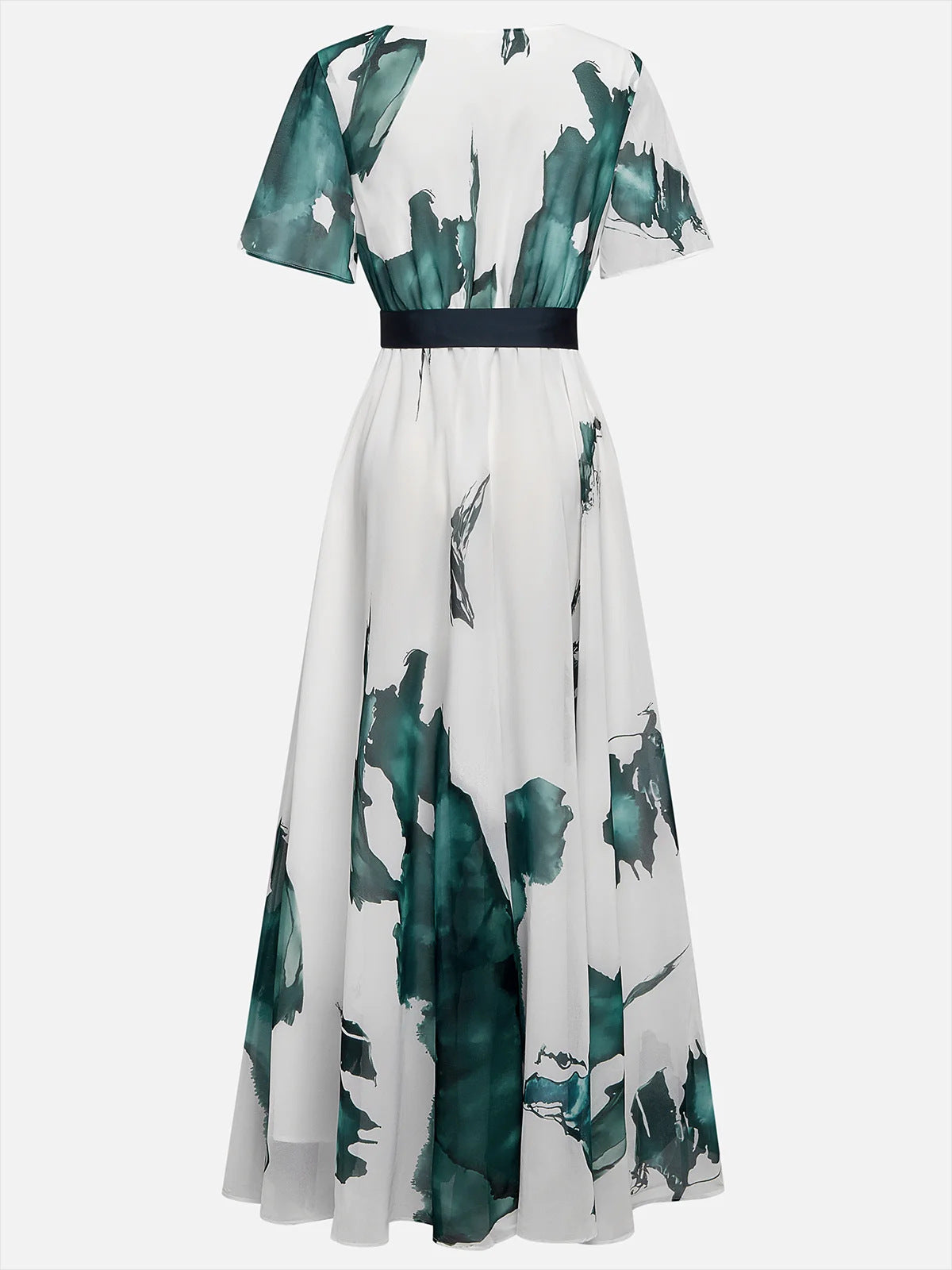 Nayla™ | Robe Longue à Imprime Aquarelle