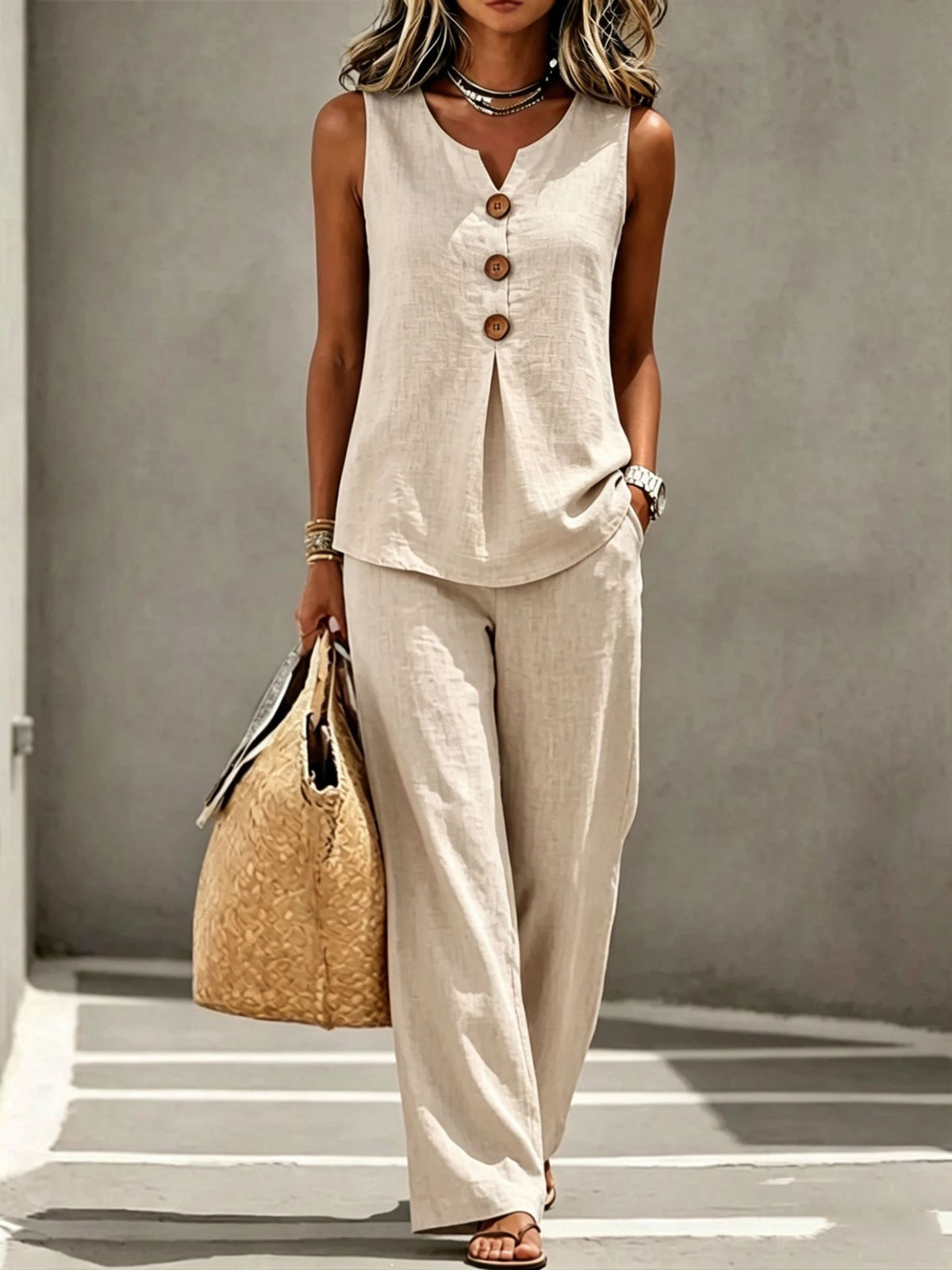 Joséphine | Ensemble pantalon fluide et élégant