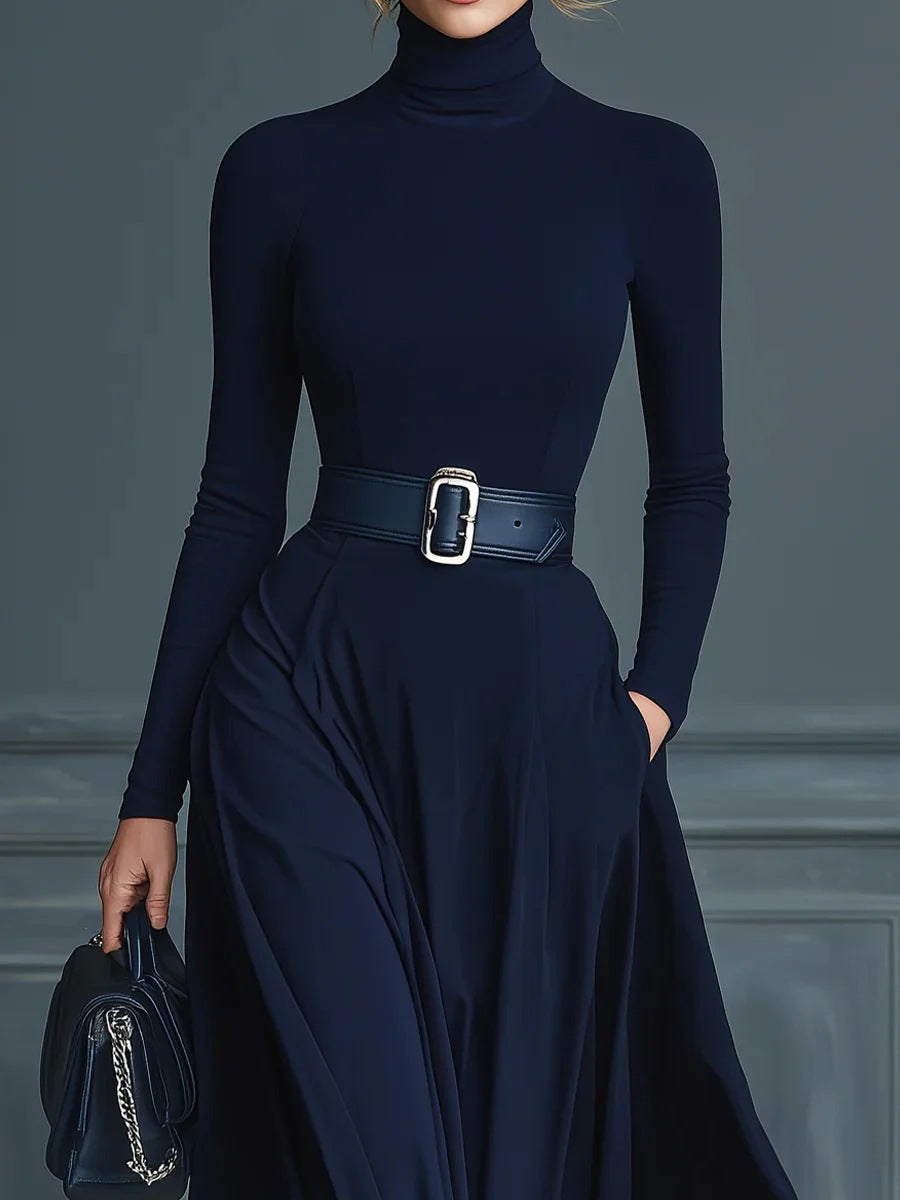 Corliss - Robe Maxi à Col Montant