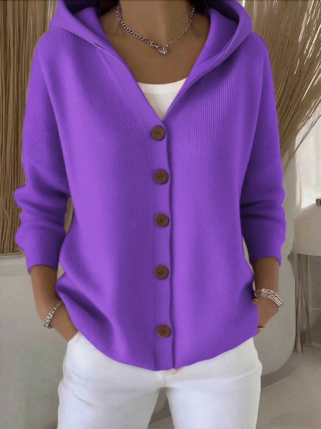 PCP | Cardigan à Capuche Boutonné Cugnet
