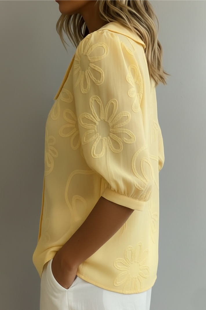Fiora™ │ Blouse Florale Élégante