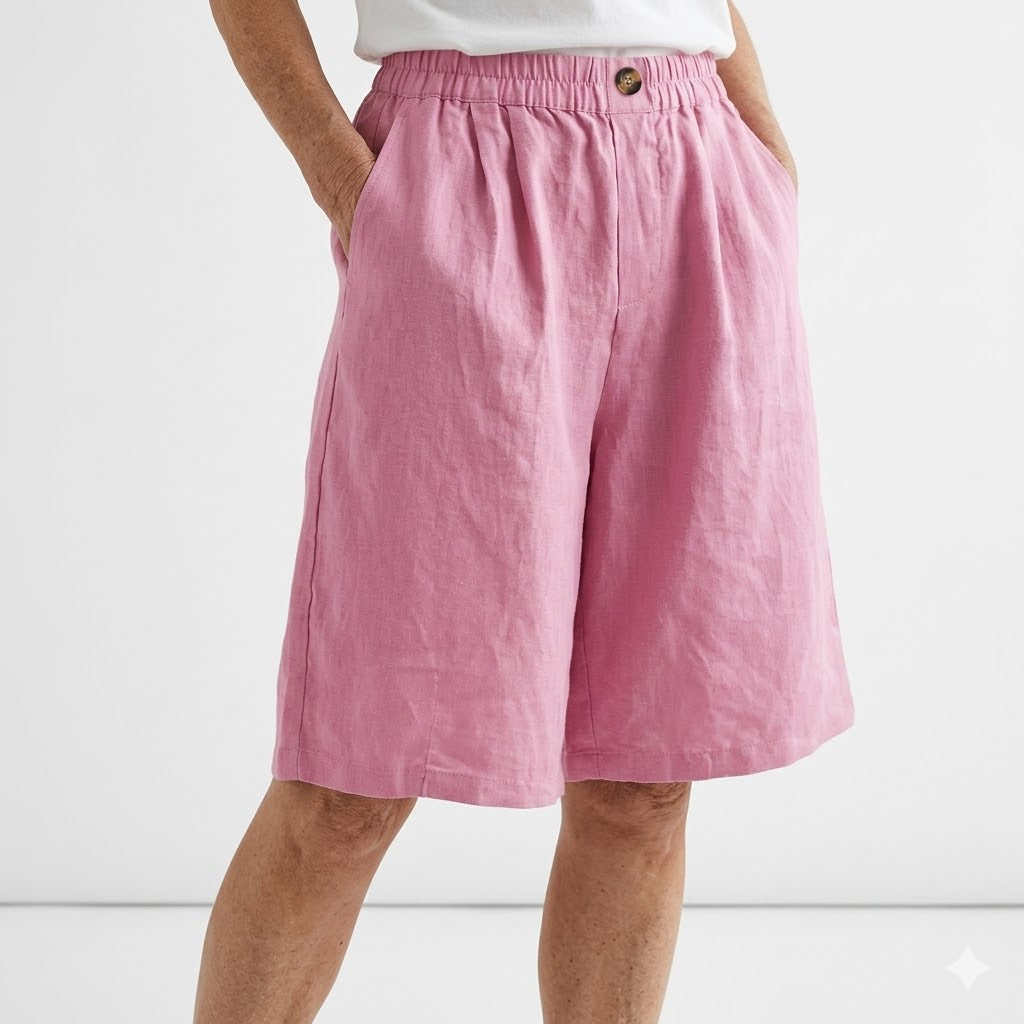 Wandeline™ | Short large taille élastique confort estival naturel